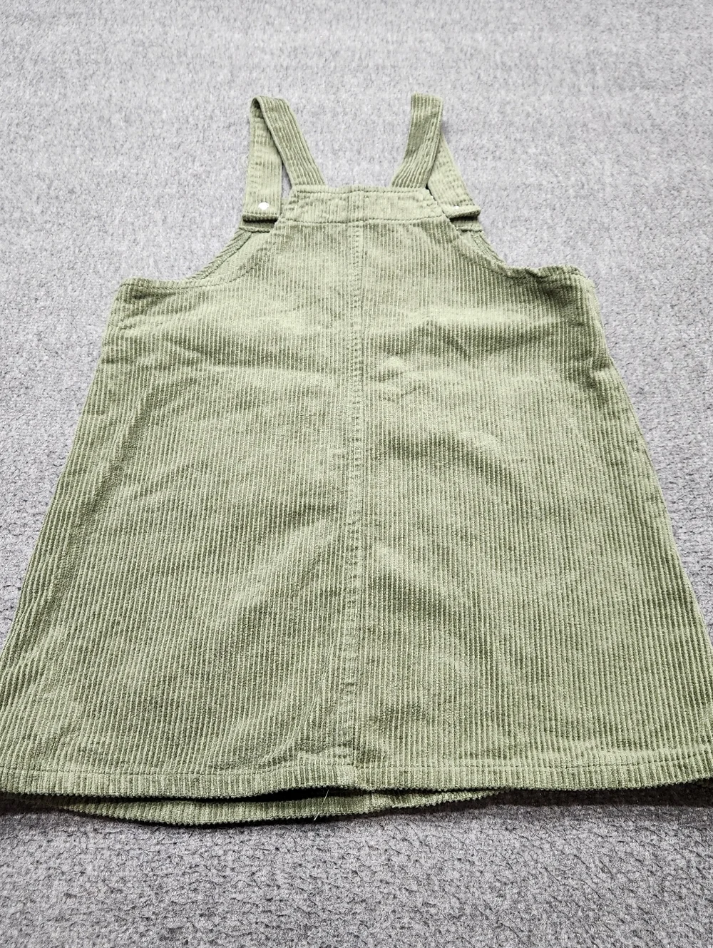 Biwen Corduroy Overall Dress Kids 6 Green Pinafore Jumper